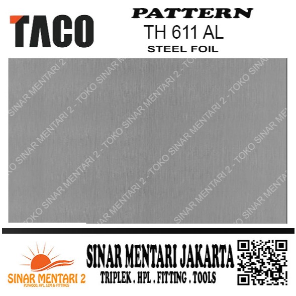 TACO HPL PATTERN TH 611 AL STEEL FOIL
