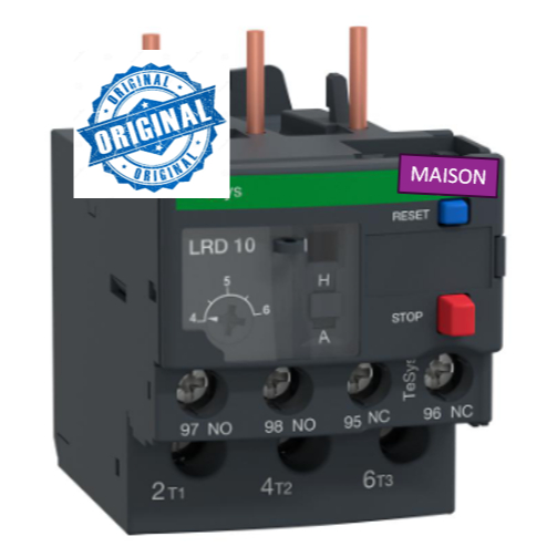 4-6A Thermal Overload Relay Schneider LRD 10 Overload KontakTOR LRD10 TOR LRD10