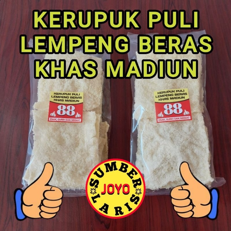 

kerupuk puli LEMPENG BERAS MADIUN matang merk 88 (isi 8 keping)