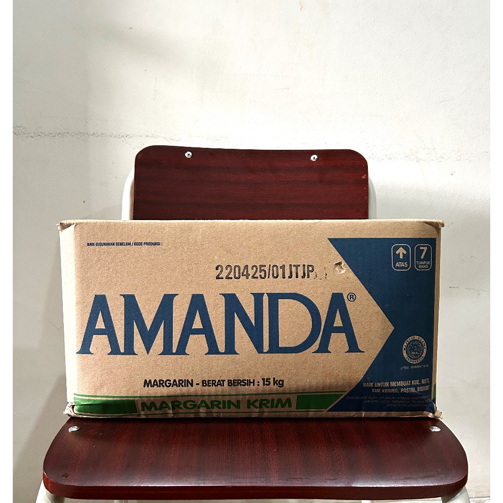 

Amanda Margarine CREAM 15 kg | Mentega Amanda cream 15kg | Amanda cream 1 KARTON