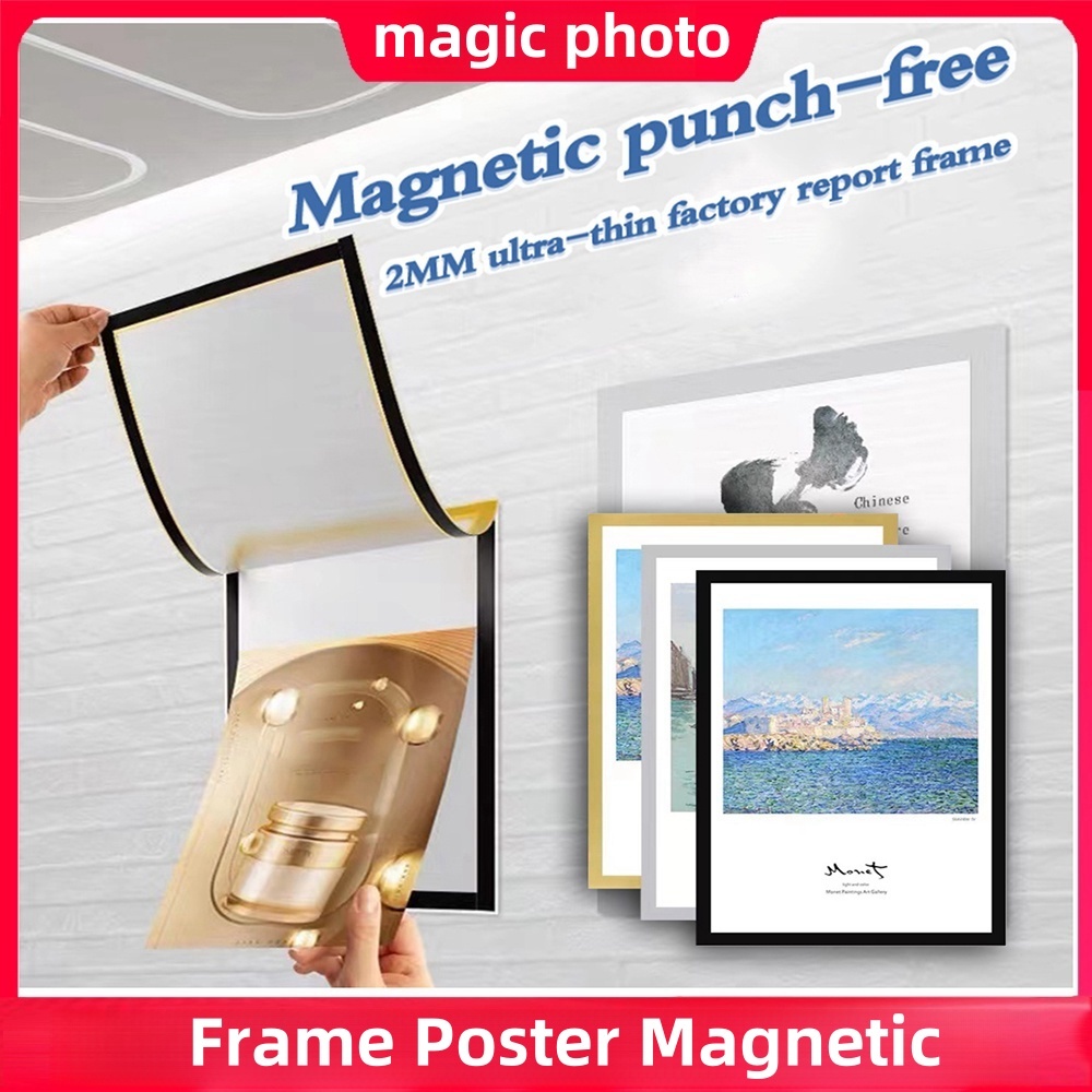 Sign Holder A1 A2 A3 A4 Tempat Brosur Tempel Dinding Brosur Display Magnetic File Display Pvc