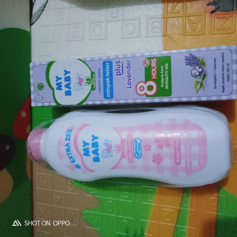 PAKET MINYAK TELON MY BABY+BEDAK MY BABY 100GR