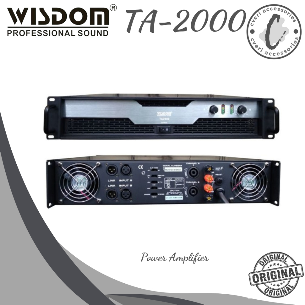 Wisdom TA2000 Power Amplifier Original Wisdom TA-2000