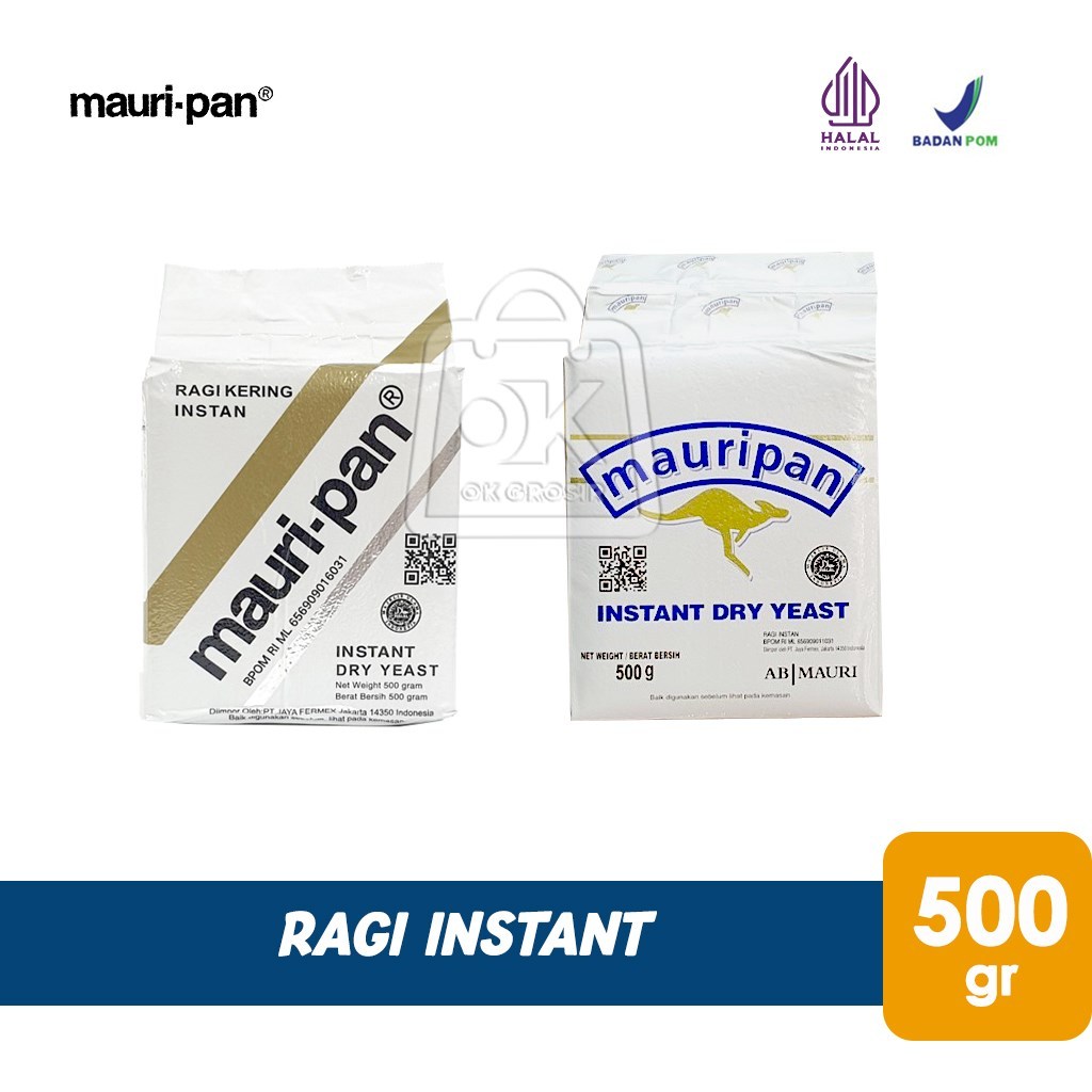 

Mauripan Ragi Instant Dry Yeast MAURI-PAN (Pouch 500gr)