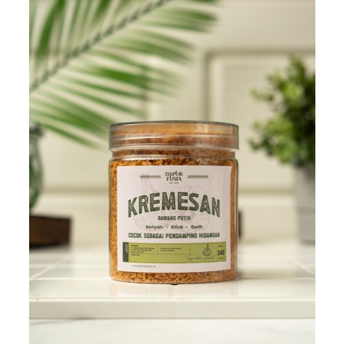 

Kremesan FUSIA Garlic 240 G PREMIUM RASA BAWANG PUTIH PENDAMPING MAKANAN
