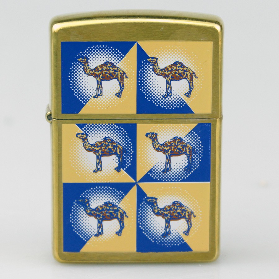 Zippo 204BCML-571 Camel Cornerss Brushed Brass 1999
