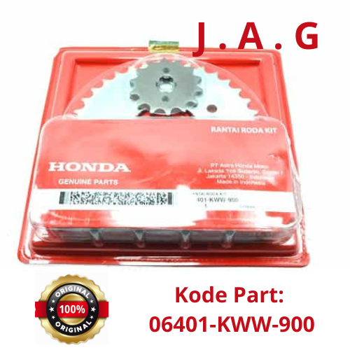 Rantai Roda Kit 06401-KWW-900 (Drive Chain Kit) – Revo 110 New