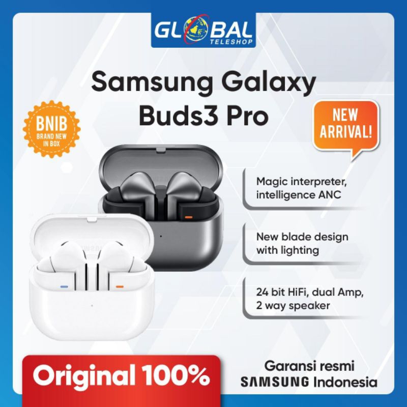 Samsung Galaxy Buds 3 Pro Bluetooth Earbuds - Garansi Resmi Samsung Indonesia