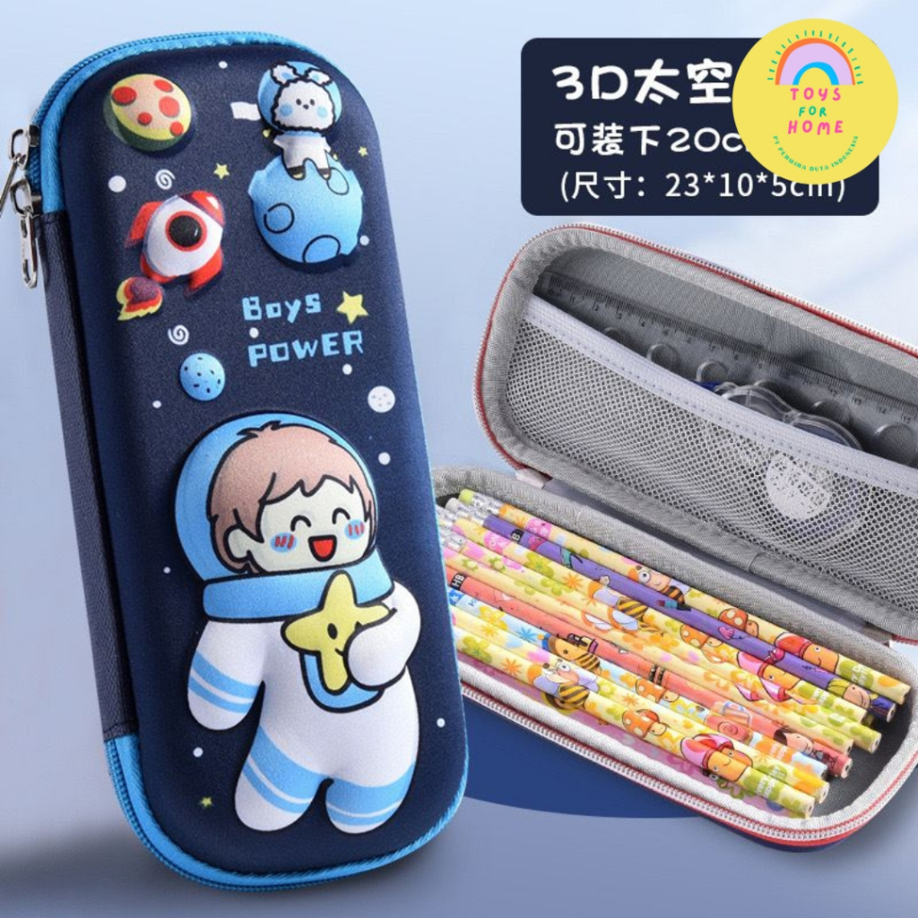 

Tempat pensil Dompet 3D Motif Karakter / Pencil Box TOYSFORHOME