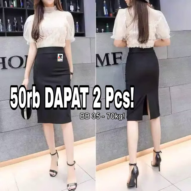 NEW ROK SPAN PENDEK 7/8 BELAHAN BELAKANG SCUBA MINIMALIS / CELANA ROK SPAN PENDEK 7/8 WANITA BAHAN S