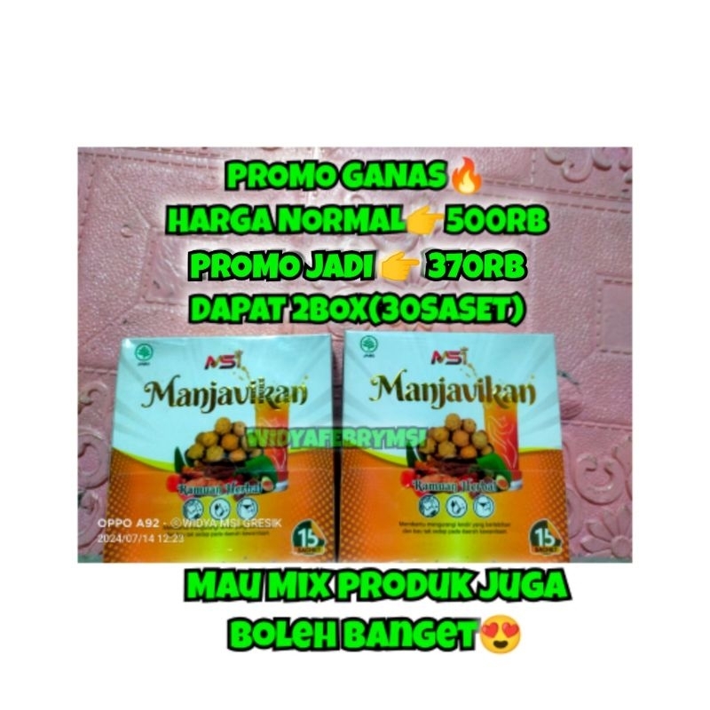 

(BISA COD) PAKET PROMO Manjavikan dapat 2Box