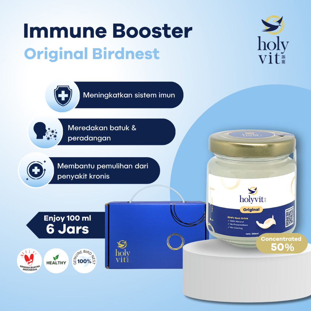 

Holyvit Immune Booster Sarang Burung Walet - 6 x 100ml