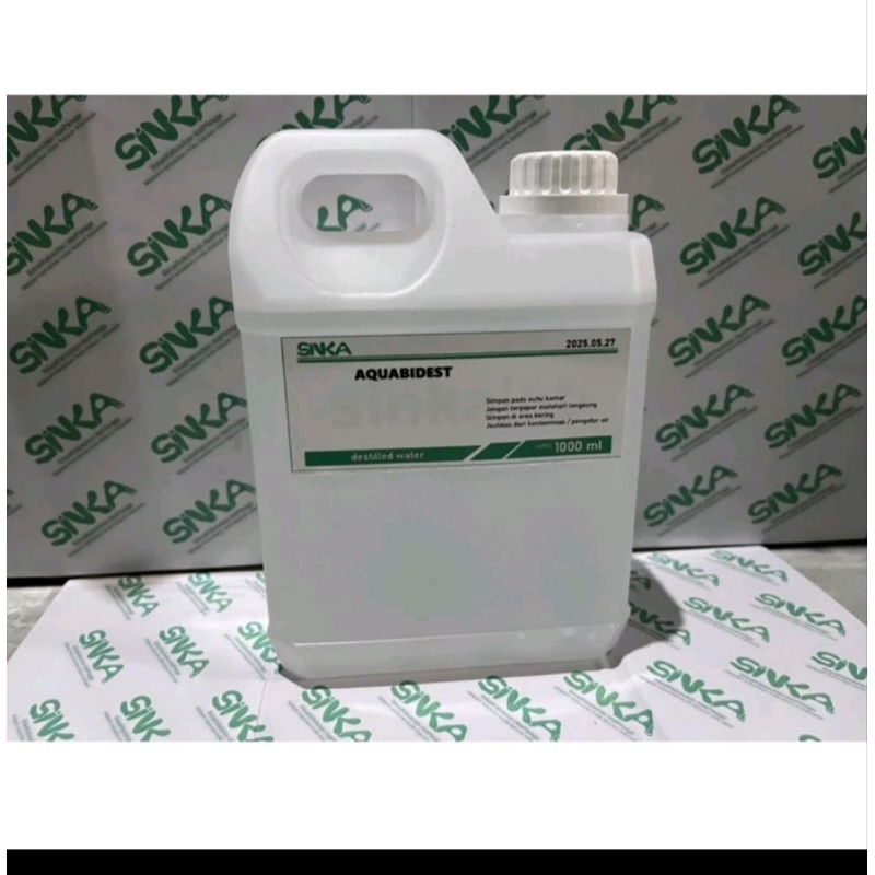 Aquabidest 500ml air suling air murni 2xpenyulingan kemasan 500ml