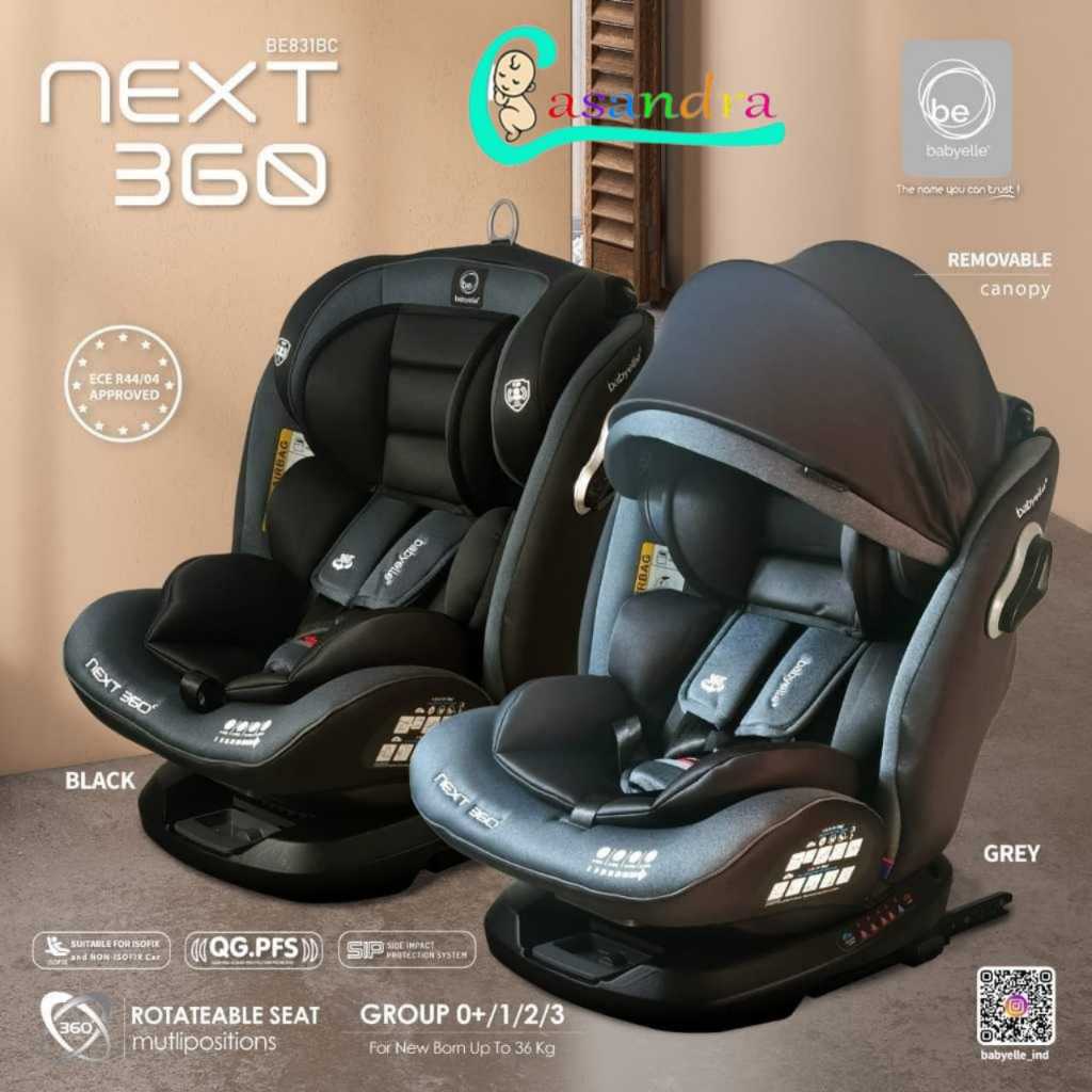 Baby Elle Car Seat Next ISOFIX 360 BE831 / Baby Elle Dudukan Mobil Bayi