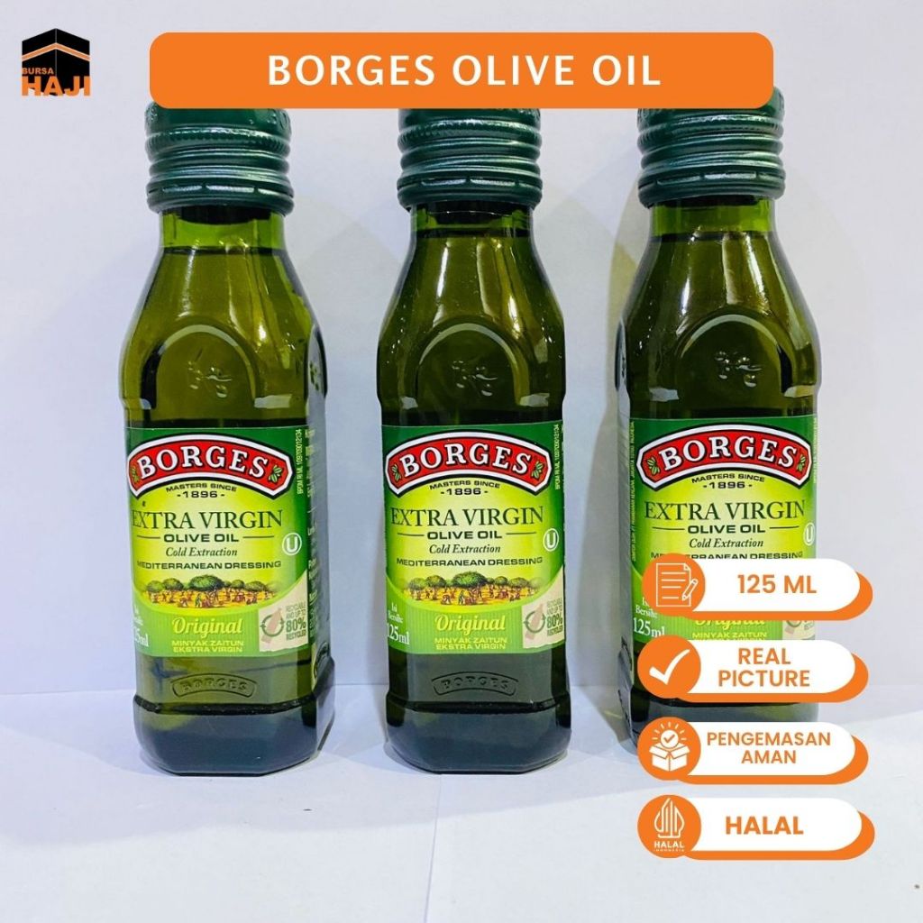 

Minyak Zaitun Borges EVOO 125 ml Suplemen MPASI untuk ibu hamil, Makanan dan Kesehatan asli Original - MINYAK ZAITUN BORGES 125ML