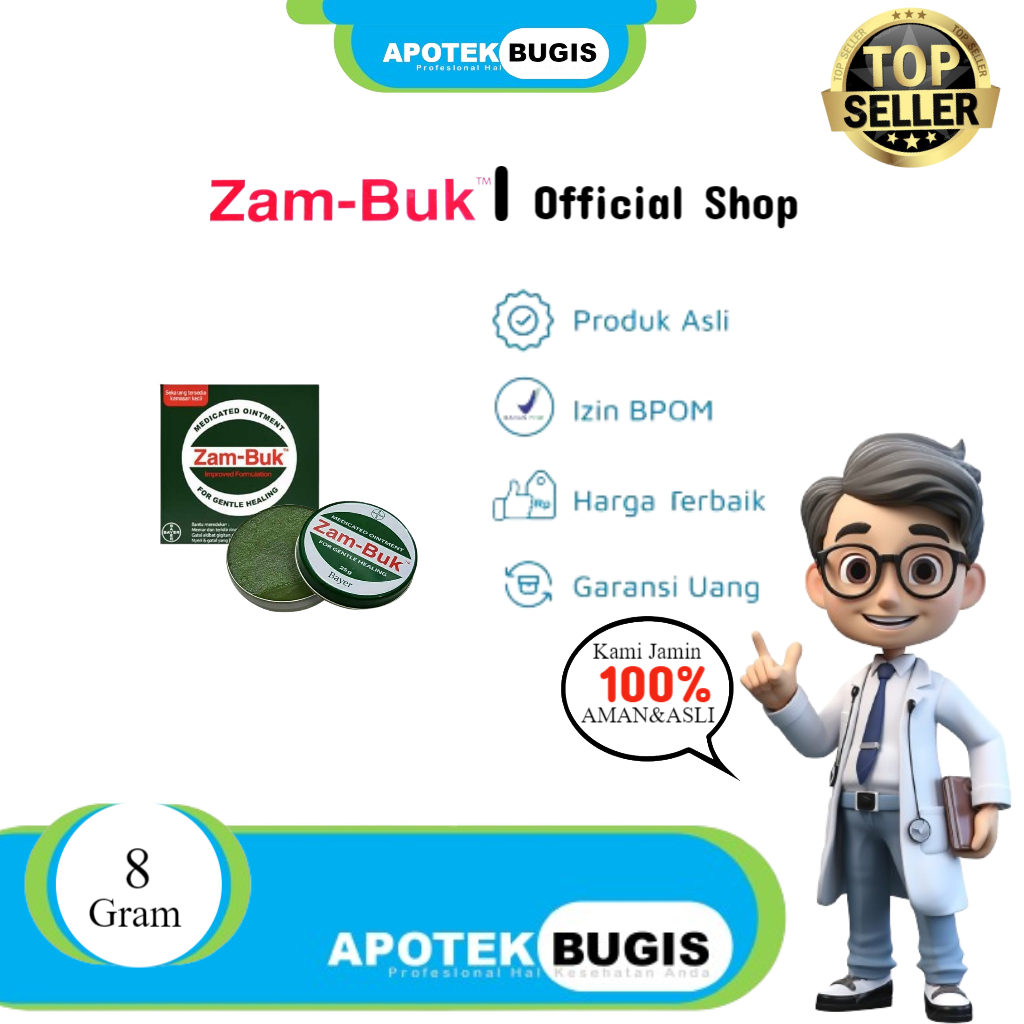 Zambuk Original 8gr & 25gr Obat Memar | Salep Gatal Zam Buk Zam-Buk Murni Asli Salep Gatal Ampuh