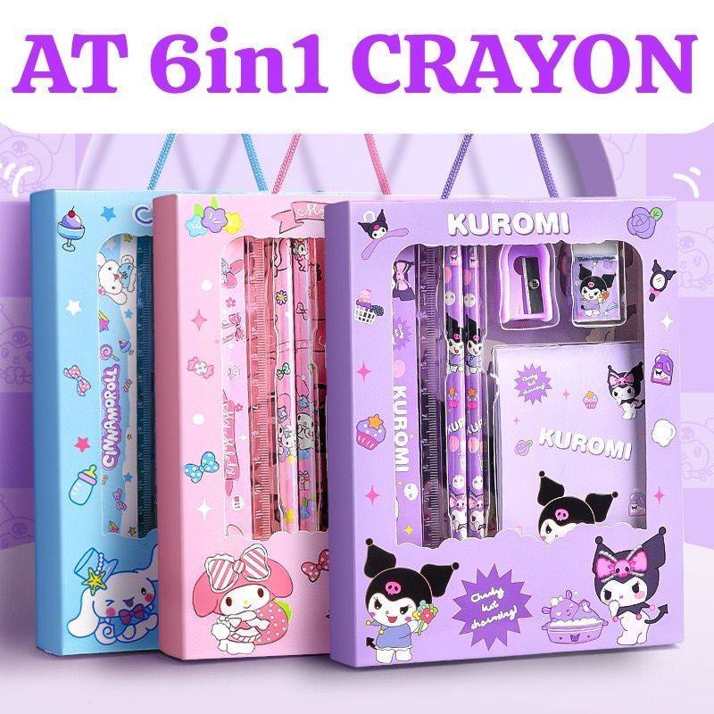 

Alat Tulis Set Sanrio 6in1 Edisi Buku