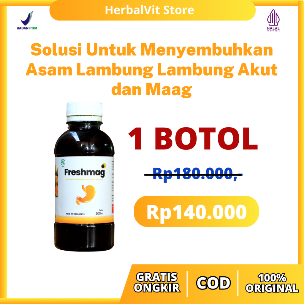

Freshmag Madu Herbal 100% Original | Solusi Untuk Menyembuhkan Asam Lambung - Lambung Akut dan Maag