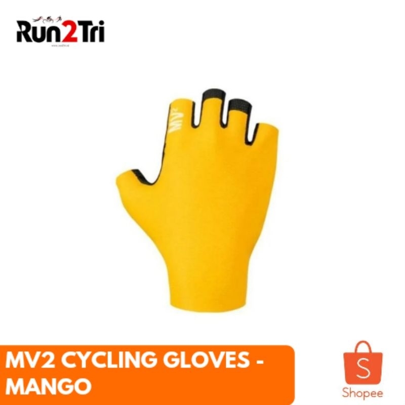 Sarung Tangan Sepeda MV2 Cycling Gloves - Mango Slurpee / Kuning