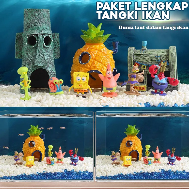 KODE Y56G Spongebob SquarePants  Hiasan Aquariun Spongebob SquarePants  Hiasan Rumah  Mainan Anak Sp