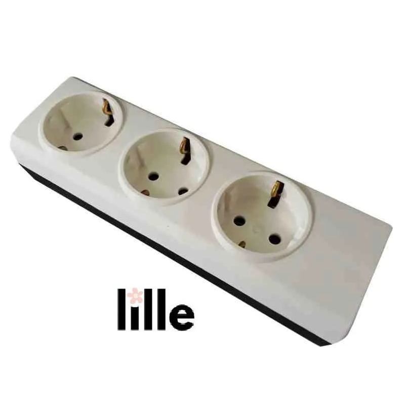 Stop Kontak Broco 3 Lubang Tanpa Kabel Terminal Colokan Instalasi Kabel Tempel Tembok Stopkontak Por