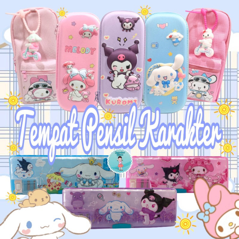 

Kotak pensil Sanrio/Pensil Case Motif Lucu/Tas Pensil Kapasitas Besar + Dompet Koin Kotak Pensil Melody Lucu Tas Pensil Cinnamoroll Kotak Penyimpanan Alat Tulis Siswa Multifungsi/Tempat Pensil Magnet Sanrio