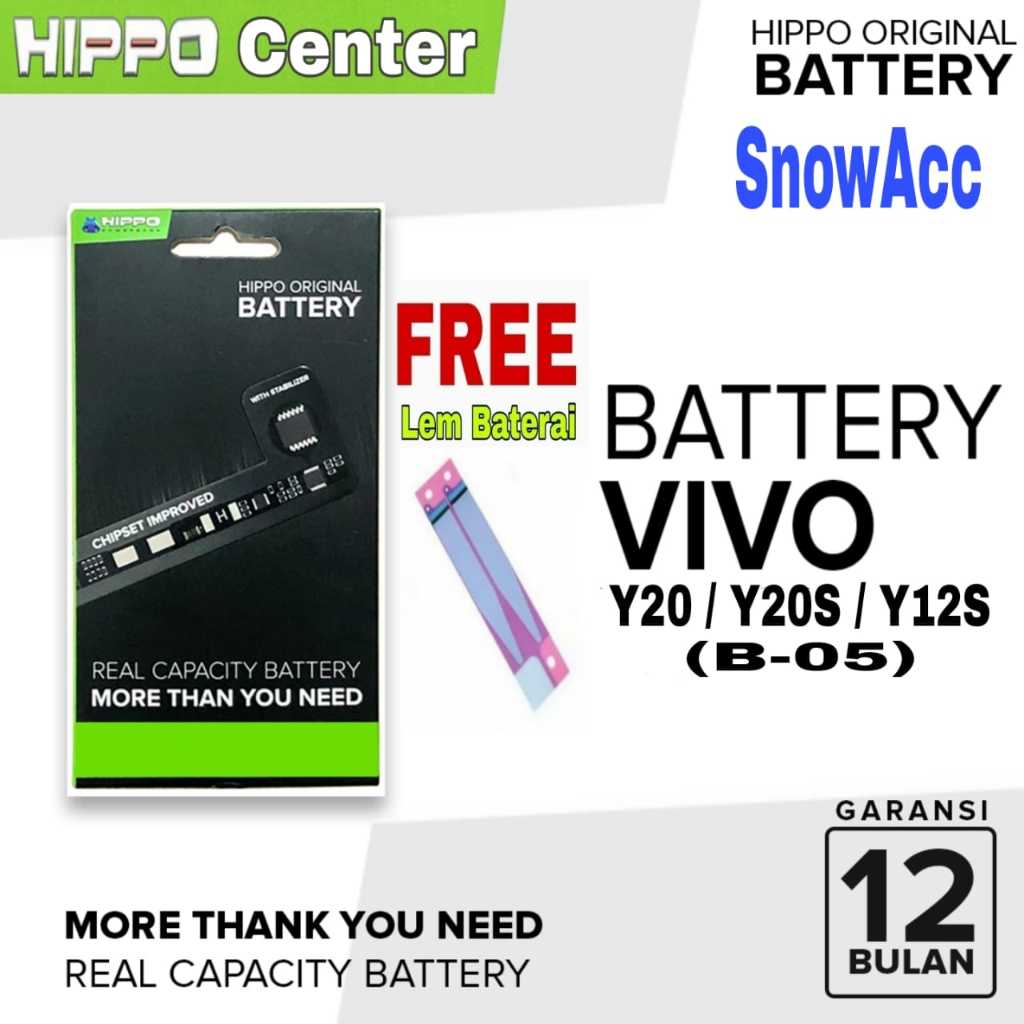 Hippo Baterai Vivo Y12S / Vivo Y20 / Vivo Y20S Battery Vivo B-05 / B05 / B 05