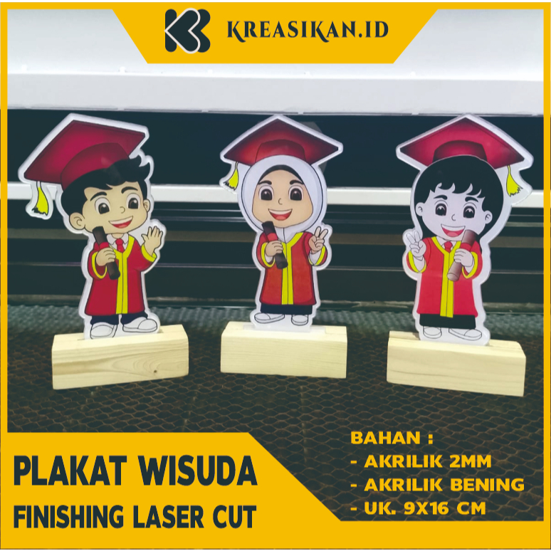 Plakat akrilik wisuda anak / Plakat akrilik / Plakat wisuda