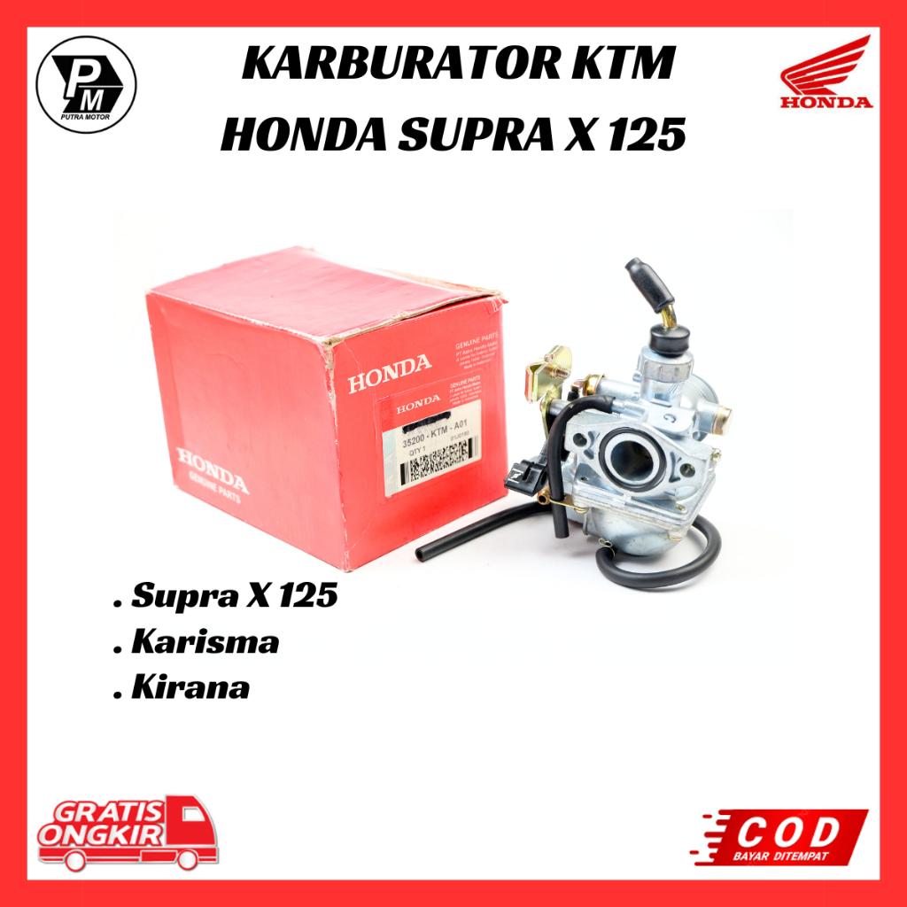 Karbu Supra X 125 - Karburator Karisma KTM KPH KVL / Karburator Assy KTM Ori Honda Supra X 125