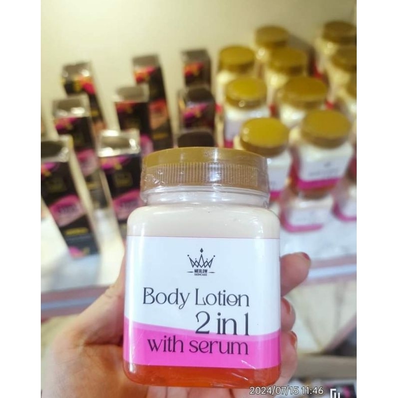 6 pot HandBody Lotion 2in1 With Serum Meglow