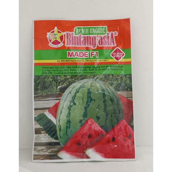 KODE C87L Benih Semangka made f1 2gr saset bintang asia