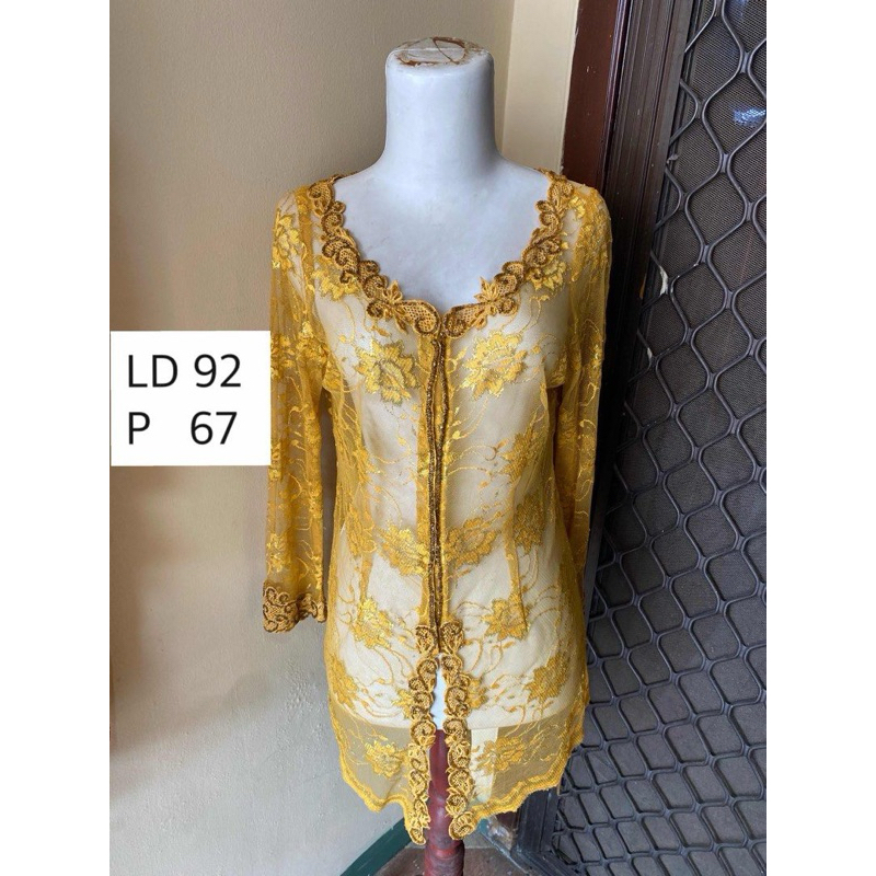 Kebaya Modern Manis Mewah Payet Brukat Kondangan Wisuda - preloved