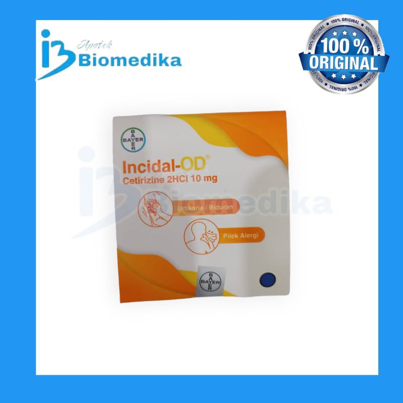 INCIDAL 1STRIP 4TAB OBAT ALERGI