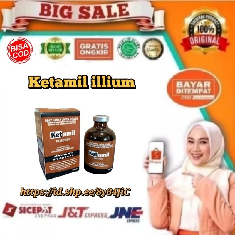 KETAMIL ILLIUM 50ML ASLI ORIGINAL UNTUK SEGALA JENIS HEWAN