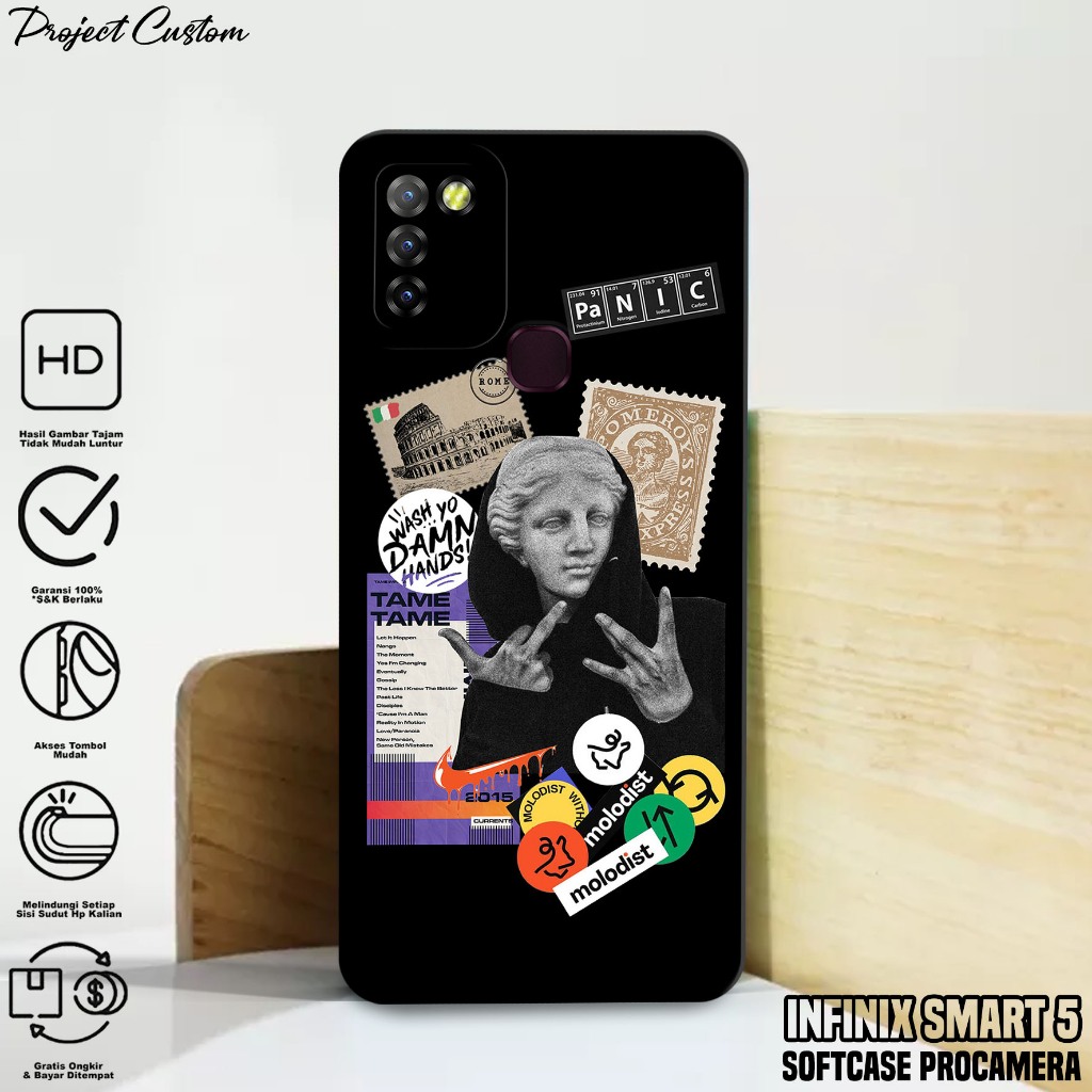 Case Infinix Smart 5 - Casing Infinix Smart 5 Terbaru [ Estetik ] Silikon Hp Infinix Smart 5 - Softc