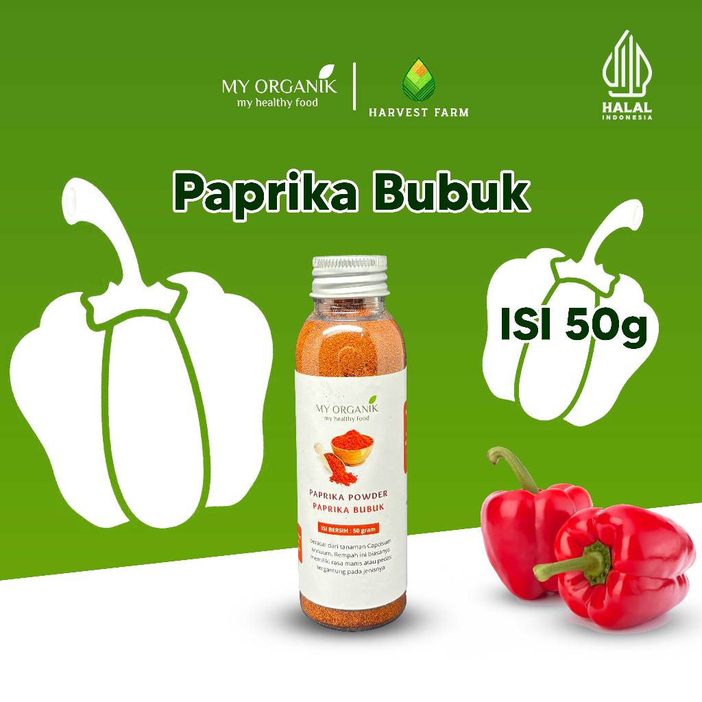 

My Organik Paprika Bubuk Pepper Powder Powder Tanpa Campuran 50 gr 85 gr 135 gr