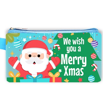 

SERENTAK Christmas Case 218 Santa Pohon Biru Muda Tempat Pensil Souvenir Natal