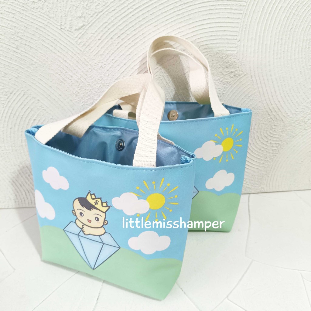 

Emily tote custom souvenir goodie bag ultah printing oscar