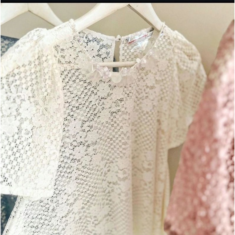 Kain brokat jepang bunga / broklat kebaya/ kain gamis