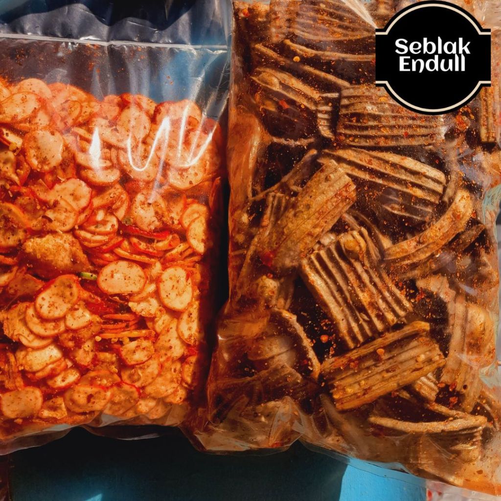 

{Bundle} Kerupuk jengkol pedas 250Gram + kerupuk bawang 250gram pedas
