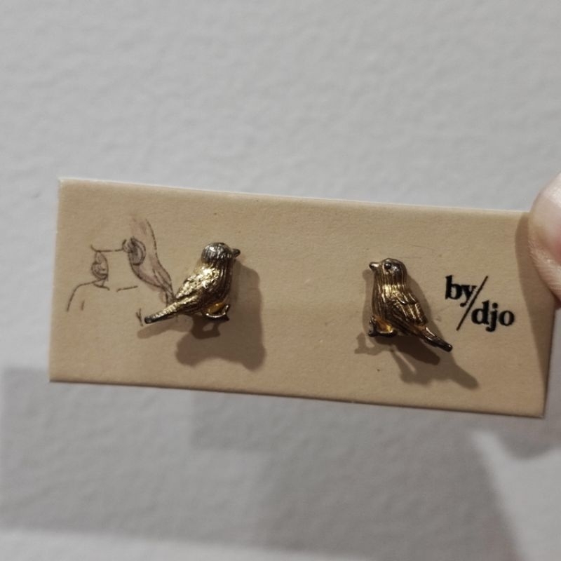 Gold Bird Earrings ByDjo