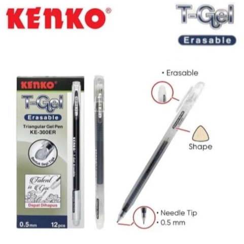 

Bolpen T-Gel Erasable KENKO KE-303ER - 0.5mm ( PCS )