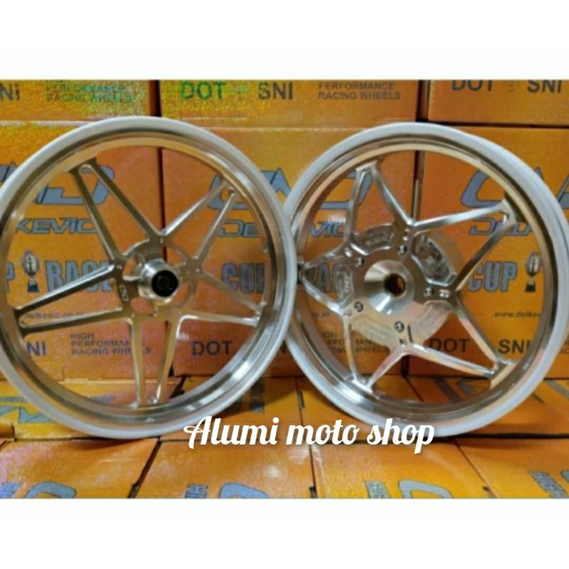 velg delkevic X1 palang bintang ring 14 tapak lebar honda vario 125 dan vario 150