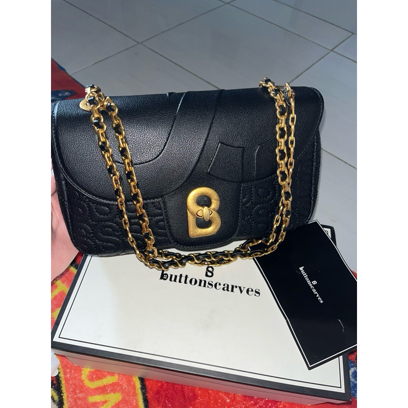 PL aluna bag buttonscarves warna black