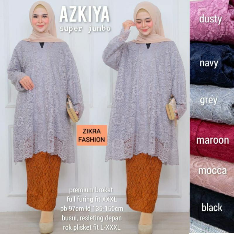 Azkiya brokat floy modern kutubaru super jumbo LD 135-150