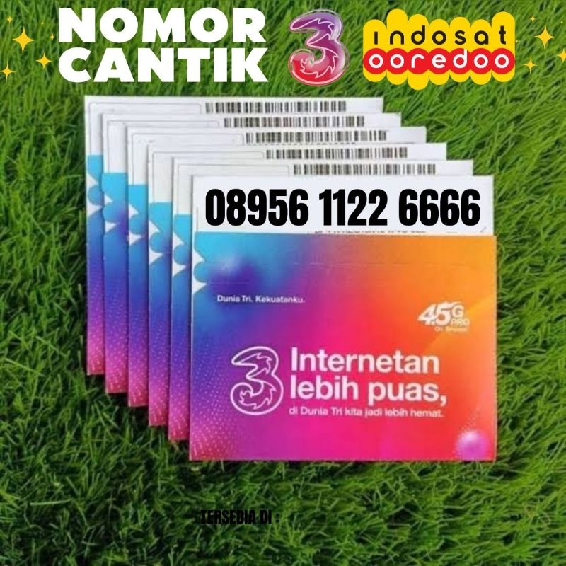 Nomor Cantik Indosat Tri 08956 1122 6666