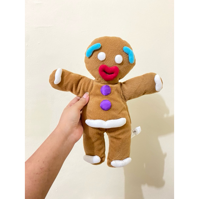 Boneka Karakter Kue Jahe Shrek Size 37cm original / Boneka Gingerbread / Boneka kue jahe / Boneka Ta
