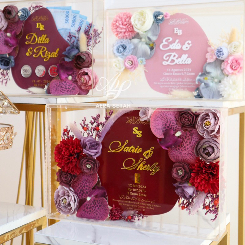 Mahar daisy full bunga / mahar akrilik