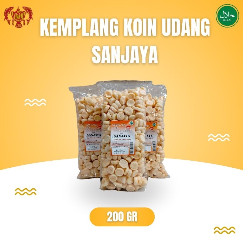 

Kemplang koin udang khas Bangka cap SAnjaya, 200gr