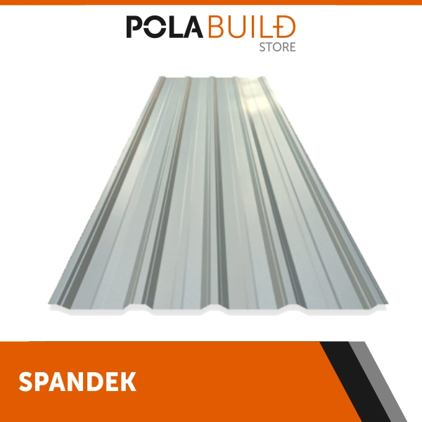 Pola Build - Atap Galvalum/Spandek/Roofdeck AZ50/AZ70 Full SNI (Tebal 0.25 - 0,40 mm) Panjang 6 Mete